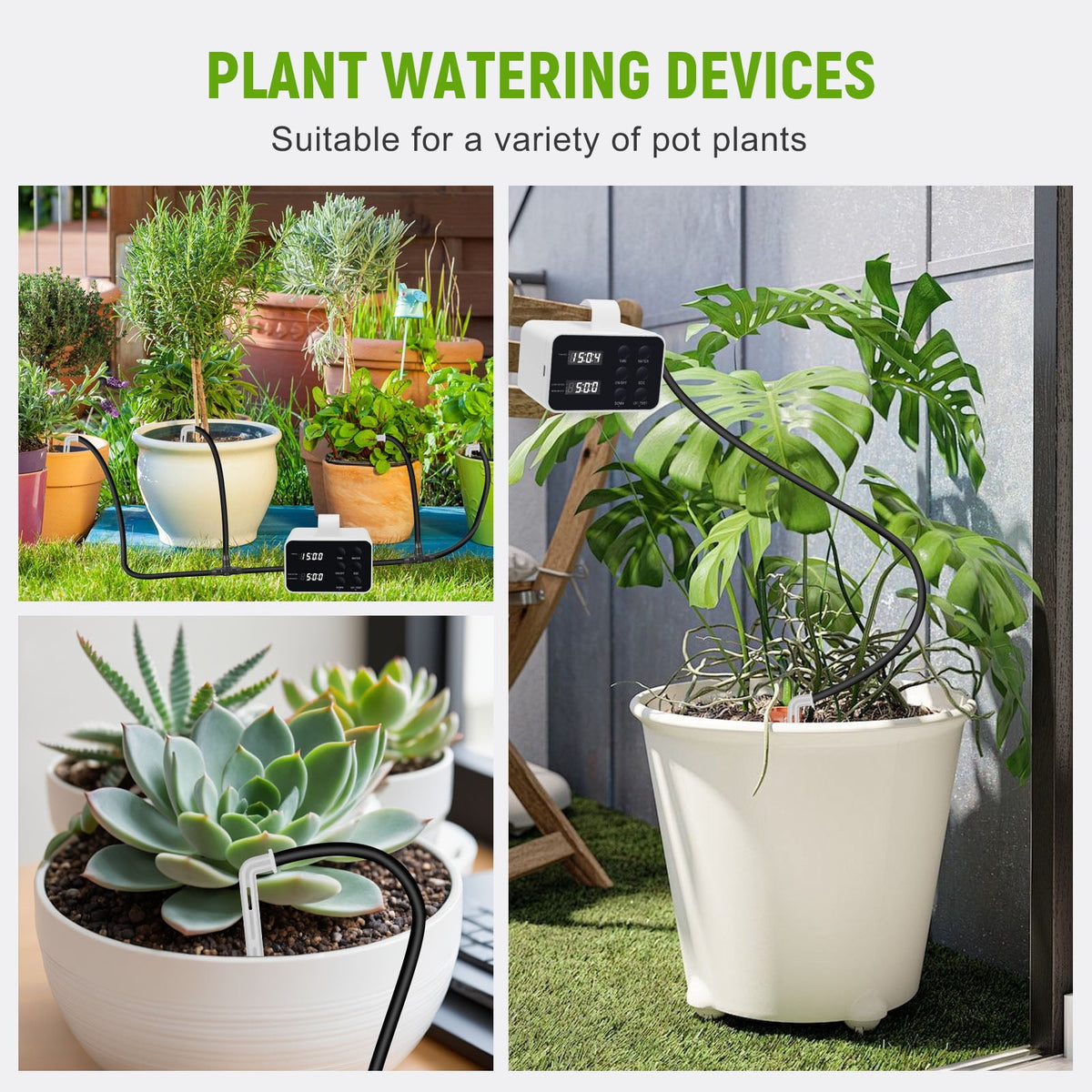Doulami Drip Irrigation System Automatic Watering System Indoor Plant Irrigation Kit Self Watering Device for 15 Potted Plants