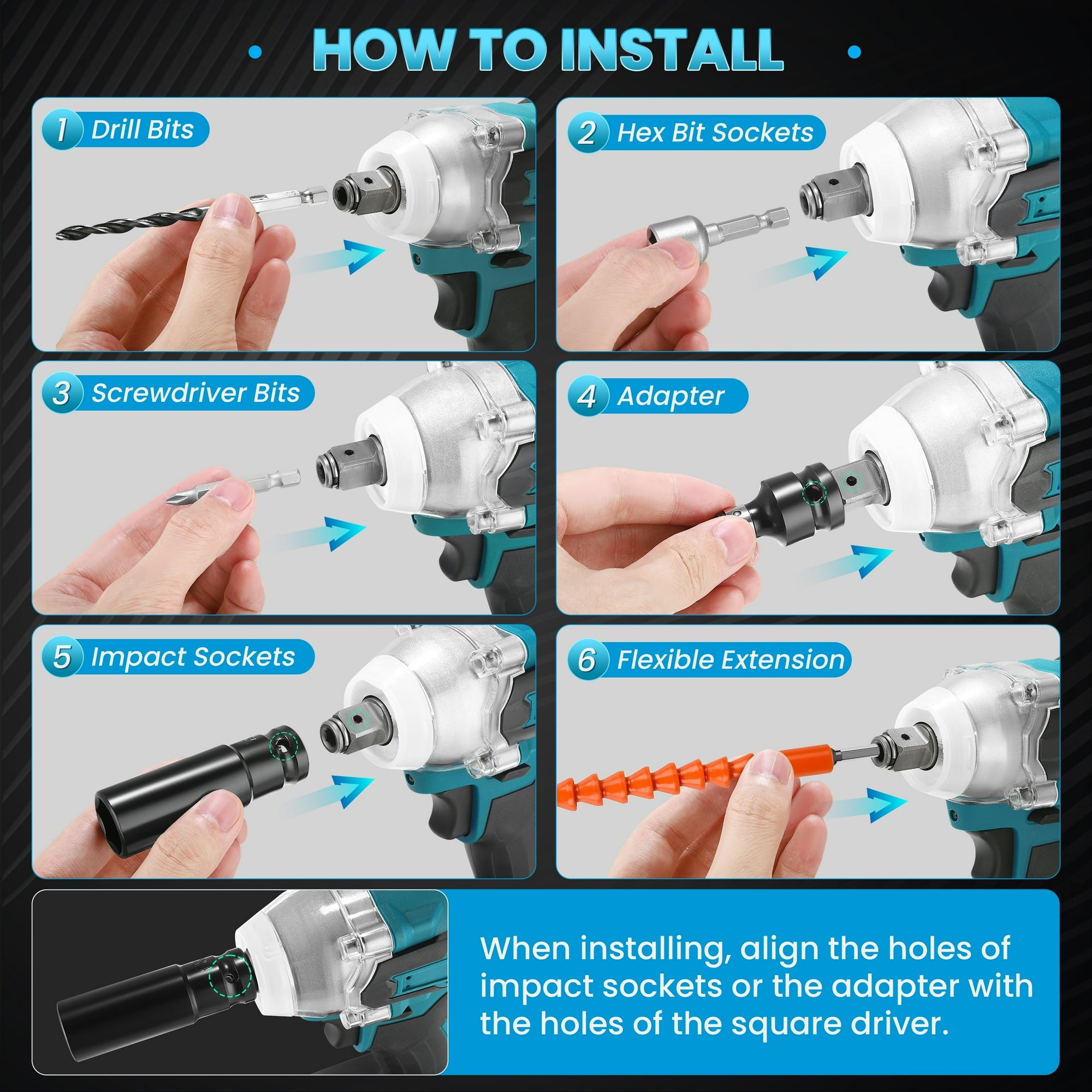 RELOIVE Cordless Impact Wrench 1/2", 553ft-lbs (750N.m) High Torque Impact Wrench with 2x 4.0Ah Batteries Brushless Motor Electric Impact Gun Impact Driver for Car Home