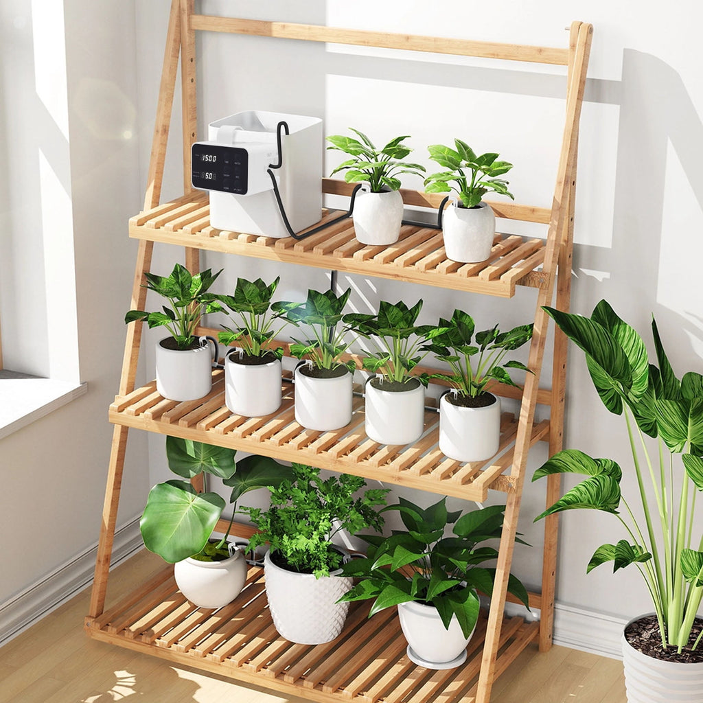 Doulami Drip Irrigation System Automatic Watering System Indoor Plant Irrigation Kit Self Watering Device for 15 Potted Plants