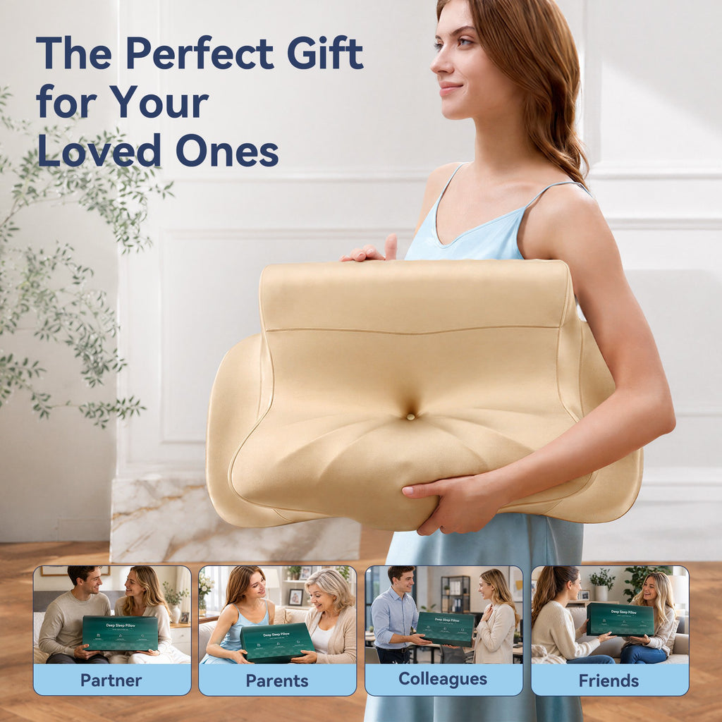 Cervical Neck Pillow - Ergonomic Side Sleeper Pillow for Pain Relief, Contour Cervical Pillow for Sleeping, Memory Foam Pillows for Neck Support, Orthopedic Bed Pillow for Back Stomach Sleepers