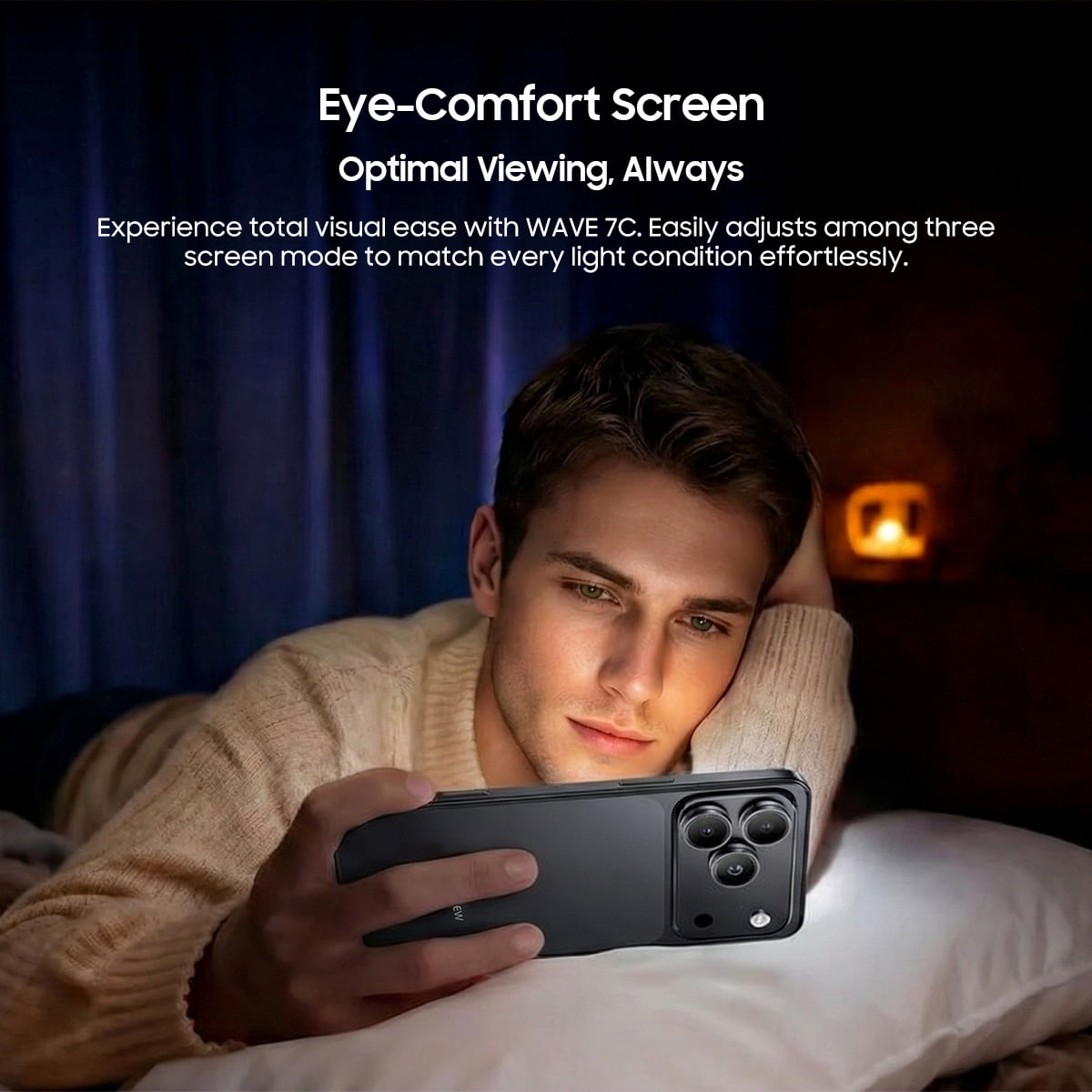 Blackview WAVE 7C Unlocked Cell Phone,Android 16 Smartphone,16GB+64GB/2TB Expandable,6.56" Display,5000mAh Battery,32MP Camera,Dual SIM,IP54,3-Year Warranty,Black