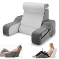 AMTPM Reading Pillow with Armrests, 2-in-1 Wedge Reading Pillow, 20°-55° Adjustable Bed Rest Pillow with Armrests, Convertible Wedge Pillow for Reading, Gaming, TV