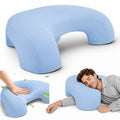 AMTPM Side Sleeper Pillow with Arm Holes, Ergonomic Memory Foam Cervical Pillow for Neck and Shoulder Pain Relief for Side Back Stomach Sleeper