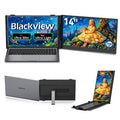 Blackview Laptop Screen Extender 14", 1080P FHD IPS Portable Monitor for Laptop 13-17", 1.3lbs Ultra-Light & 0.17" Ultra-Slim, Travel Dual Monitor, Plug & Play for Windows/Mac/Android/Switch