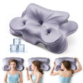 Cervical Neck Pillow - Ergonomic Side Sleeper Pillow for Pain Relief, Contour Cervical Pillow for Sleeping, Memory Foam Pillows for Neck Support, Orthopedic Bed Pillow for Back Stomach Sleepers