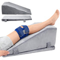Doulami Leg Elevation Pillow for After Surgery, Adjustable Height Knee Pillow for Swelling, Support Pillow for Blood Circulation, Memory Foam Foot Rest Ankle Knee Support for Sleeping