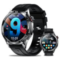 Minsxk Smart Watch Fits for Android and Iphone, 1.52" HD Fitness Tracker,120+ Sport Modes, Smartwatch with Bluetooth Calls/Answer,Smart Watches for Men Women,Ip68 Waterproof,for Gift Black