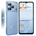Blackview WAVE 7C Unlocked Cell Phone,Android 16 Smartphone,16GB+64GB/2TB Expandable,6.56" Display,5000mAh Battery,32MP Camera,Dual SIM,IP54,3-Year Warranty,Blue