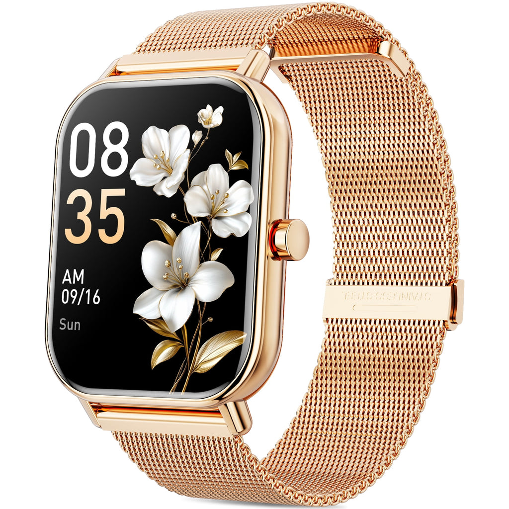 Smart Watch for Women, 1.39" Fitness Tracker with Bluetooth Calls(Answer&Make&Message Reminder), Smart Watch Fits for Android and iPhone, IP67 Waterproof, 100+ Sport Modes Smartwatch, for Gift, Pink