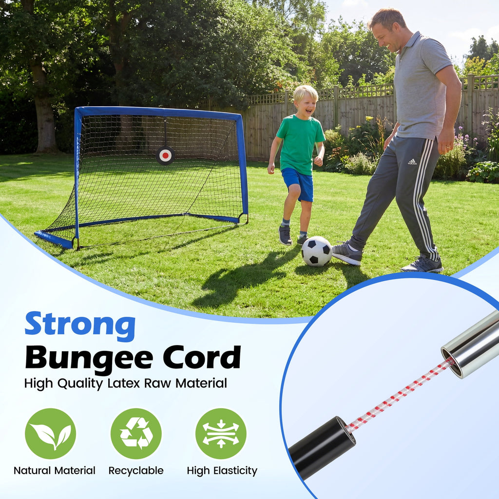 Doulami Soccer Goal Portable Soccer Goals for Backyard 4x3ft Pop Up Soccer Nets Training Equipment Blue